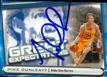 53695 Mike Dunleavy Autographed Basketball Card Golden State Warriors 2004 Topps Expectation No .Ge-Md