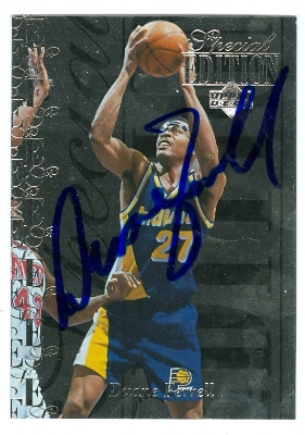 54233 Duane Ferrell Autographed Basketball Card Indiana Pacers 1995 Upper Deck No .Se34 -  Autograph Warehouse