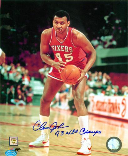 55528 Clemon Johnson Autographed 8 x 10 Photo Philadelphia 76Ers