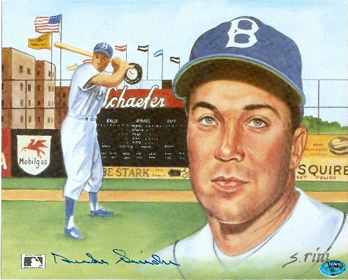 59078 Duke Snider Autographed 8 x 10 Photo Brooklyn Dodgers Image No .67 -  Autograph Warehouse