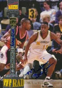 Picture of Autograph Warehouse 61091 Melvin Booker Autographed Basketball Card Missouri 1994 Signature Rookies