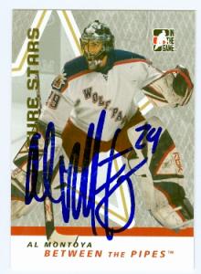 Al Montoya Autographed Hockey Card New York Rangers 2007 In The Game No. 1