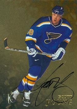 62166 Scott Young Autographed Hockey Card St. Louis Blues 1998 In The Game No. 278