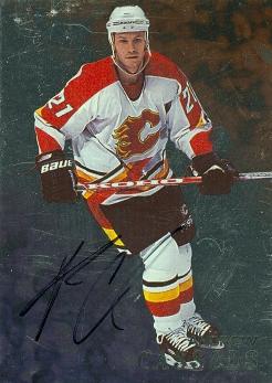 62172 Andrew Cassels Autographed Hockey Card Calgary Flames 1998 In The Game No. 20