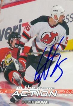 62670 Colin White Autographed Hockey Card New Jersey Devils 2003 In The Game No. 312