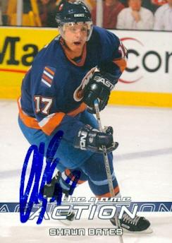 62790 Shawn Bates Autographed Hockey Card New York Islanders 2003 In The Game No. 382