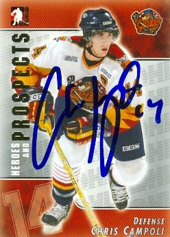 62828 Chris Campoli Autographed Hockey Card New York Islanders 2004 In The Game No. 63