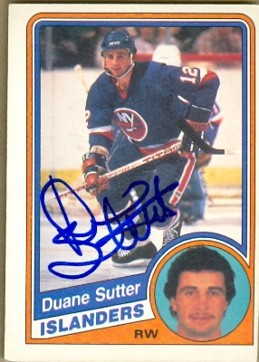 63022 Duane Sutter Autographed Hockey Card New York Islanders 1984 O-Pee-Chee No. 137 -  Autograph Warehouse