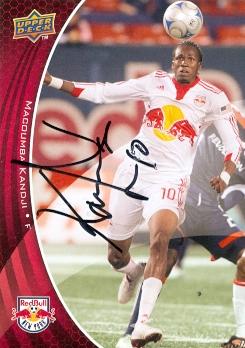 64024 Macoumba Kandji Autographed Soccer Trading Card Mls Soccer 2010 Upper Deck No. 119 -  Autograph Warehouse