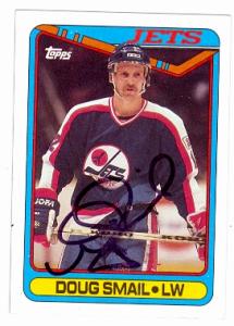 64066 Doug Smail Autographed Hockey Card Winnipeg Jets 1990 Topps No. 268 -  Autograph Warehouse