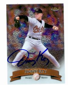 64122 Jimmy Key Autographed Baseball Card Baltimore Orioles 1998 Topps Finest No. 246 -  Autograph Warehouse