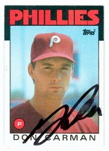 Tug McGraw autographed baseball card (Philadelphia Phillies