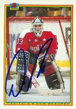 65199 Don Beaupre Autographed Hockey Card Washington Capitals 1990 Bowman No. 72 -  Autograph Warehouse