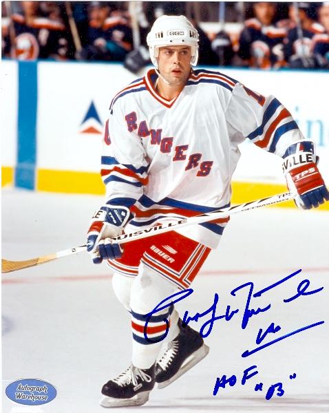 67768 Pat Lafontaine Autographed 8 x 10 Photo New York Rangers Image No. 2