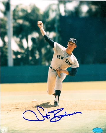 67798 Stan Bahnsen Autographed 8 x 10 Photo New York Yankees Image No. 2
