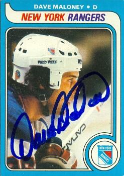 68593 Dave Maloney Autographed Hockey Card New York Rangers 1979 Topps No. 159 -  Autograph Warehouse