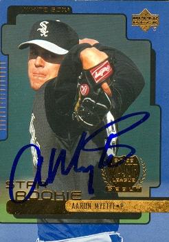 70195 Aaron Myette Autographed Baseball Card Chicago White Sox 2000 Upper Deck No. 277