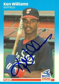 70364 Kenny Williams Autographed Baseball Card Chicago White Sox 1987 Fleer No. 128 -  Autograph Warehouse