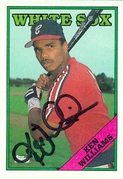 70368 Kenny Williams Autographed Baseball Card Chicago White Sox 1988 Topps No. 559 -  Autograph Warehouse