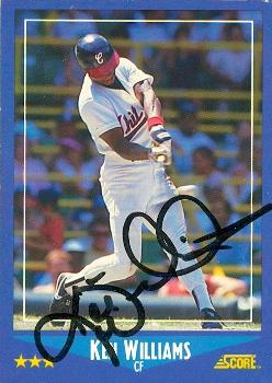 70371 Kenny Williams Autographed Baseball Card Chicago White Sox 1988 Score No. 112 -  Autograph Warehouse