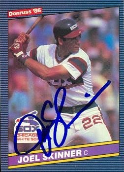 Joel Skinner Autographed Baseball Card Chicago White Sox 1986 Donruss No. 330