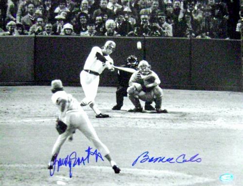 71092 Bernie Carbo Autographed Photo Boston Red Sox 1975 World Series Home Run Game 6 11X14 Signed By Pitcher Rawly Eastwick -  Autograph Warehouse