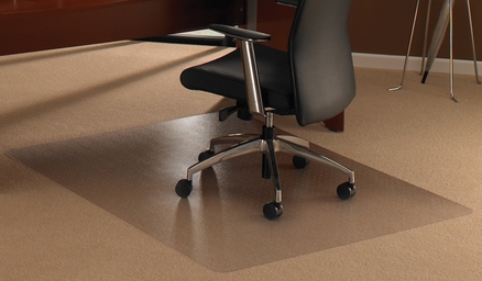 Cleartex 11197523ER Ultimat Polycarbonate Rectangular Chair Mat For Low And Medium Pile Carpets Up To 0.50 In. 47 X 30 In -  Floortex, FC11197523ER