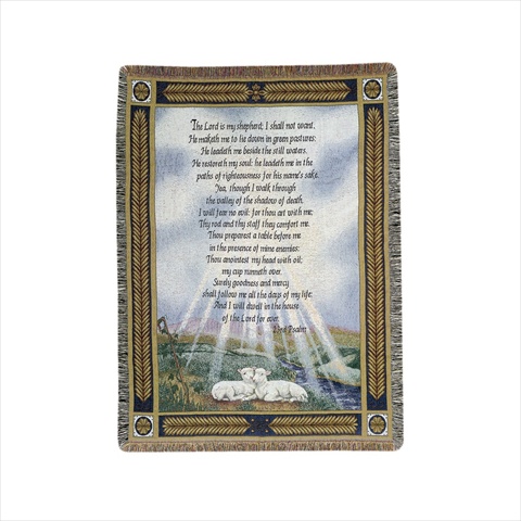 23Rd Psalm Tapestry Throw Blanket Fashionable Jacquard Woven 50 X 60 in -  ComfortCreator, CO2618608