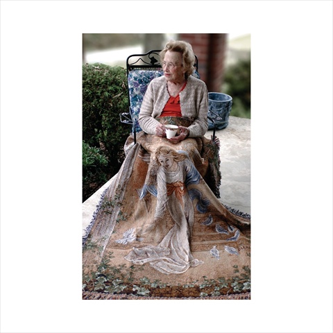 Angel Of Light Tapestry Throw Blanket Fashionable Jacquard Woven 50 X 60 in -  ComfortCreator, CO1598786