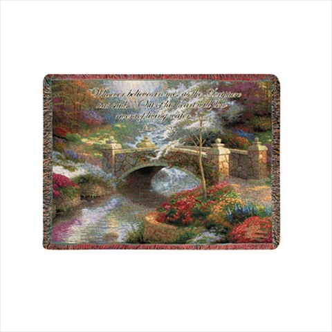 Picture of Manual Woodworkers and Weavers ATBOHP Bridge Of Hope Tapestry Throw Blanket Fashionable Jacquard Woven 60 X 50 in.