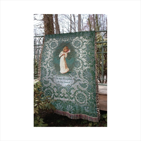 Picture of Manual Woodworkers and Weavers ATWTTY Willow Tree Thinking Of You Tapestry Throw Blanket Fashionable Jacquard Woven 50 X 60 in.