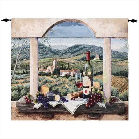Picture of Manual Woodworkers and Weavers HWGVDP Vin De Provence Tapestry Wall Hanging Horizontal 35 X 30 in.