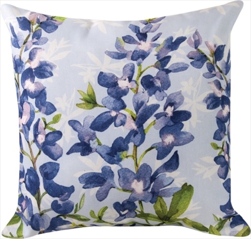 Blue Bonnets Climaweave Pillow Digitally Printed 18 X 18 in.