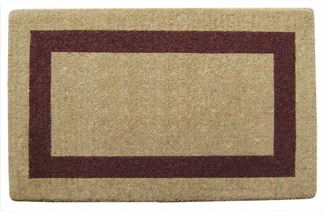 Picture of Nedia Home O2022 Single Picture - Brown Frame 22 x 36 In. Heavy Duty Coir Doormat - Plain