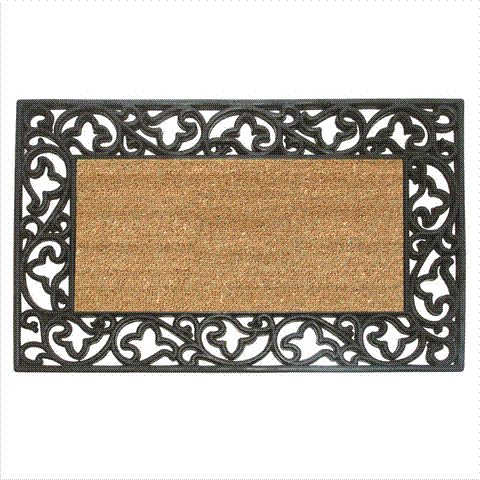 Picture of Nedia Home 18013 Acanthus Border 22 x 36 In. Rubber-Coir Doormat - Plain