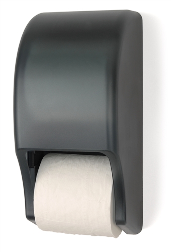 Rd002801 Two Roll Standard Tissue Dispenser- Dark Translucent