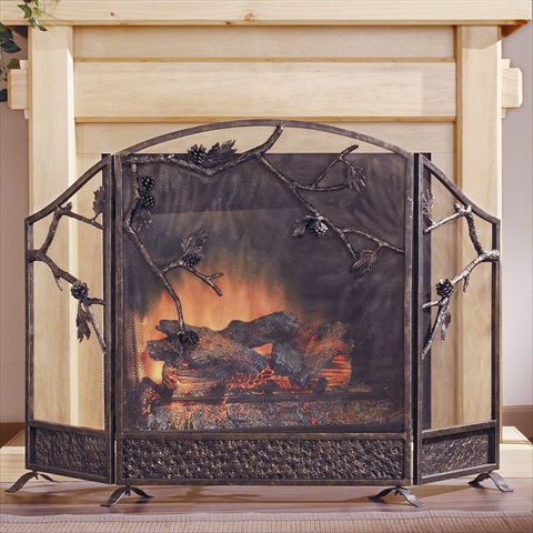 31765 Pinecone Fireplace Screen