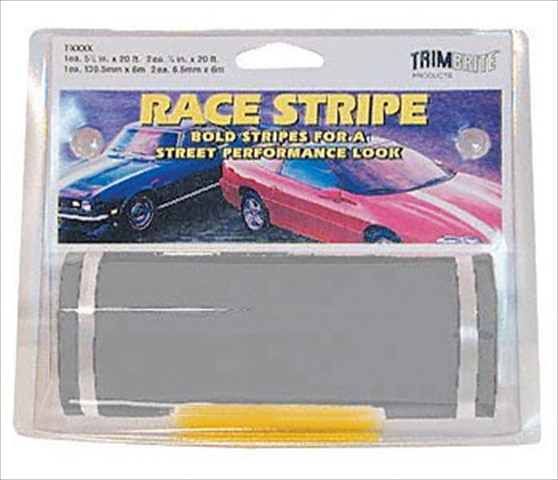 Race Stripe- 6 in. x 20 ft. Silver