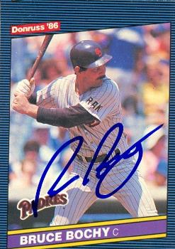 71703 Bruce Bochy Autographed Baseball Card San Diego Padres 1986 Donruss No . 551 -  Autograph Warehouse