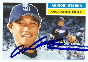 71885 Akinori Otsuka Autographed Baseball Card San Diego Padres 2005 Topps Heritage No . 372 -  Autograph Warehouse