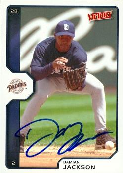 Damian Jackson autographed Baseball Card (San Diego Padres) 2002 UD Victory #428 - Autographed Baseball Cards