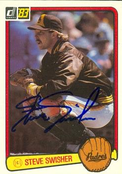 72154 Steve Swisher Autographed Baseball Card San Diego Padres 1983 Donruss No . 633