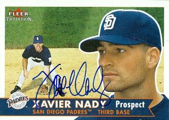 Xavier Nady autographed Baseball Card (San Diego Padres) 2001 Fleer Tradition #378 - Autographed Baseball Cards