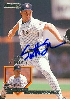 Scott Sanders autographed Baseball Card (San Diego Padres) 1994 Donruss #528 - Autographed Baseball Cards
