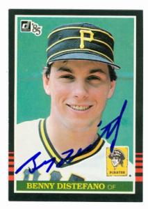 Benny Distefano autographed Baseball Card (Pittsburgh Pirates) 1985 Donruss #166 - Autographed Baseball Cards