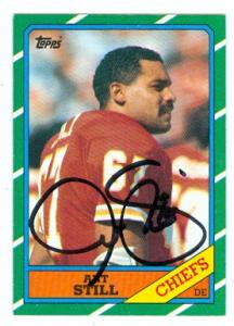 Autograph Warehouse 72577 Art Still Autographed Football Card Kansas City Chiefs 1986 Topps No 311