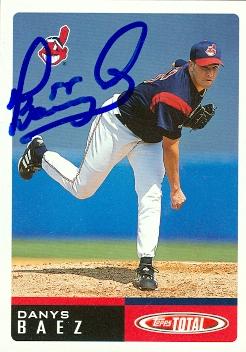 Danys Baez autographed Baseball Card (Cleveland Indians) 2002 Topps Total #176 - Autographed Baseball Cards