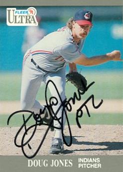 Picture of Autograph Warehouse 73049 Doug Jones Autographed Baseball Card Cleveland Indians 1991 Fleer Ultra No . 115