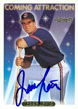 Jesse Levis autographed Baseball Card (Cleveland Indians) 1993 Topps Gold #801 - Autographed Baseball Cards