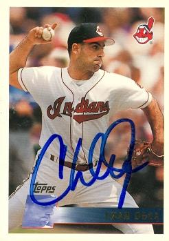Chad Ogea autographed Baseball Card (Cleveland Indians) 1996 Topps #358 - Autographed Baseball Cards
